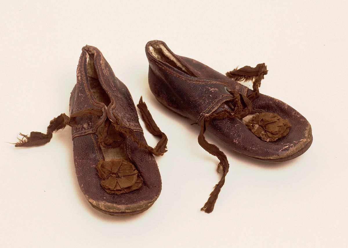 A pair of brown shoes